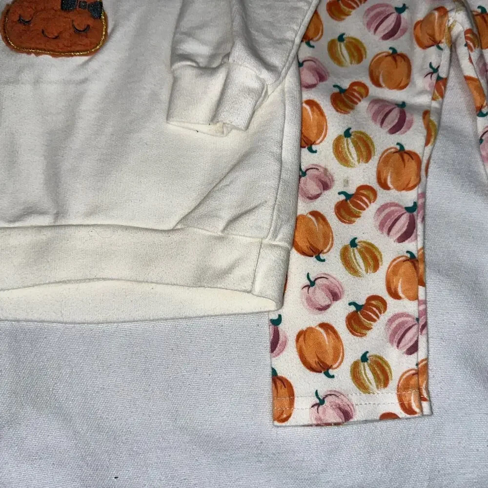 Chick Pea Baby Girls’ 2-Piece Pumpkin Outfit Set – Size 12M - Picture 7 of 7